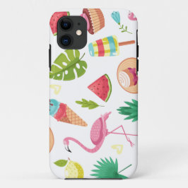 Tropisch zomerontwerp iPhone 11 hoesje