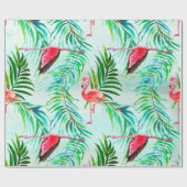 Tropisch zomerpatroon cadeaupapier (Vlak)