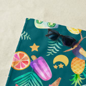 Tropisch zomerpatroon strandlaken (In situ)