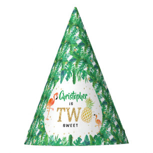 Tropisch zomerstrand Luau Boys 2e verjaardag Feesthoedjes