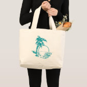 Tropisch zonneschijn grote tote bag (Voorkant (product))