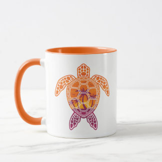 Tropisch zonneschijnschildpad voor Zee Mok