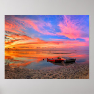 Tropisch zonnestrand poster