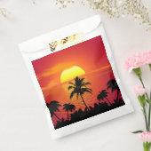 Tropisch zonsonderstel bedankzakje (Gezegeld)