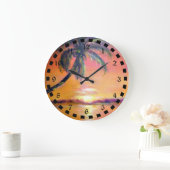 Tropisch zonsonderstel grote klok (Huis)