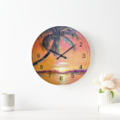 Tropisch zonsonderstel grote klok (Huis)