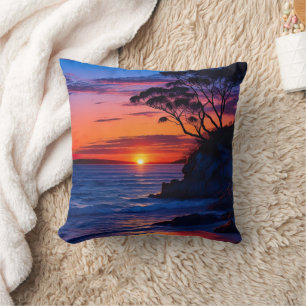 Tropisch zonsonderstel kussen
