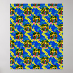 Tropisch zonsonderstel poster