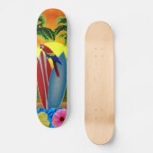 Tropisch zonsonderstel skateboard (Voorkant)