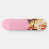 Tropisch zonsonderstel skateboard (Horizontaal)