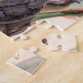 Tropisch zwarte Iguana, wild reptieldier Legpuzzel (Zijkant)