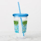 Tropisch Zwembad Party Zwembad Verjaardag Acryl Drinkbeker (Links)