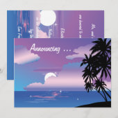 Tropische aankondiging van het nachthuwelijk (Voorkant / Achterkant)