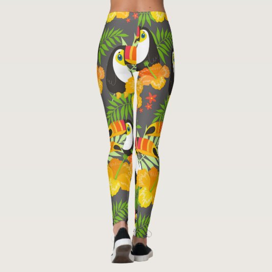 Tropische aanraking bevestigen leggings (Achterkant)