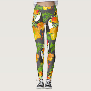 Tropische aanraking bevestigen leggings