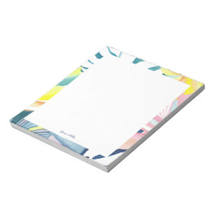 Tropische Abstracte Kunst Persoonlijke Briefpapier Notitieblok