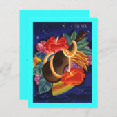 TROPISCHE AFBEELDINGEN BEWAREN DE DATUURNOOT EZ2 A SAVE THE DATE (Voorkant / Achterkant)