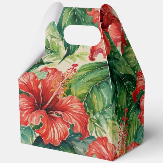 Tropische afdruk bedankdoosjes (Achterkant)