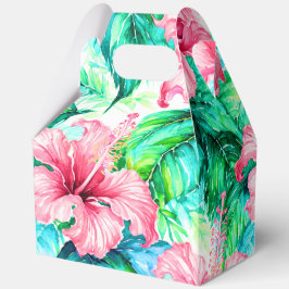 Tropische afdruk bedankdoosjes