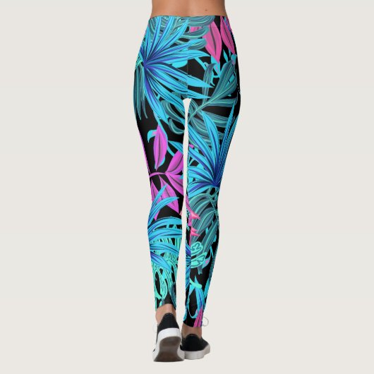 Tropische afdrukken leggings (Achterkant)