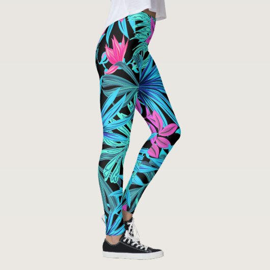 Tropische afdrukken leggings (Rechts)