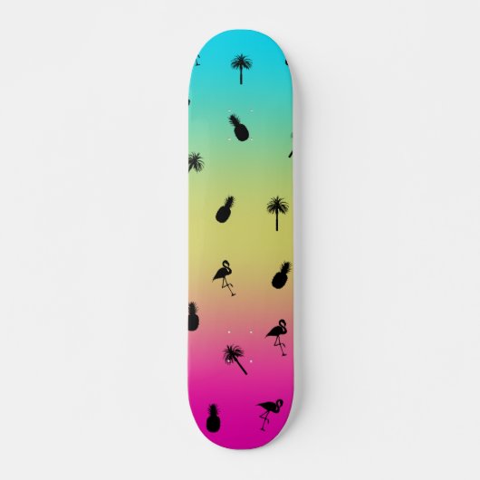 Tropische afdrukken skateboard (Voorkant)