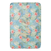 Tropische alfa hibiscus bloemig badmat (Voorkant Verticaal)