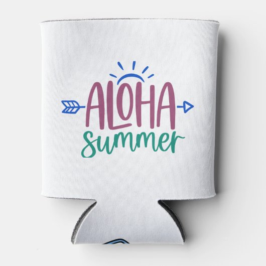 Tropische Aloha Summer Blikjeskoeler (Voorkant)