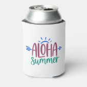 Tropische Aloha Summer Blikjeskoeler (Blikje Achterkant)