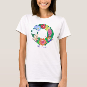 Tropische Aloha Wreath T-shirt