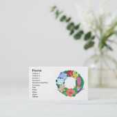 Tropische Aloha Wreath Visitekaartje (Staand voorkant)