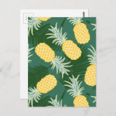 Tropische anananas briefkaart (Voorkant / Achterkant)