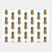 Tropische anananas fruitfotolijst kerstmis inpakpapier vel (Voorkant 3)