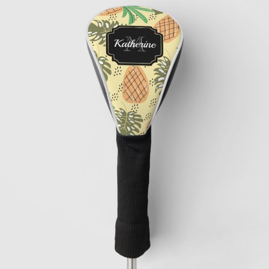 Tropische anananas golfheadcover (Voorkant)