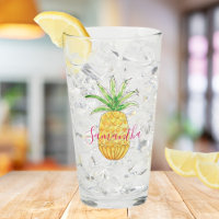 Tropische anananas Waterverf op maat