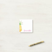 Tropische anananas Waterverf op maat Post-it® Notes (Op bureau)