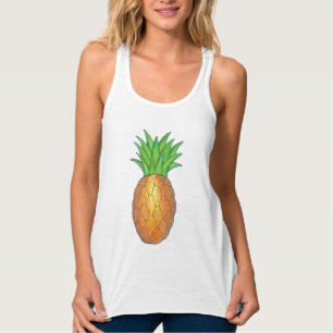Tropische anananasappelvruchten Hawaiian Island Ha Tanktop