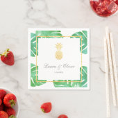 Tropische anananasbruding servet (Insitu)