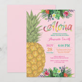 Tropische anananassekruitshow kaart (Voorkant / Achterkant)