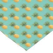 Tropische anananassen op Blauwgroen Tafelkleed (Gekanteld)