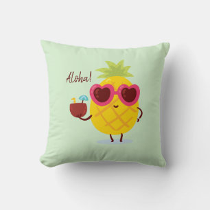 Tropische Ananas Aloha Luau Decoratie Kussen