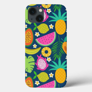 Tropische Ananas Banaan Watermeloen Fruit iPhone 13 Hoesje