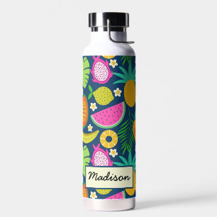 Tropische Ananas Banaan watermeloen Vruchten Aange Waterfles