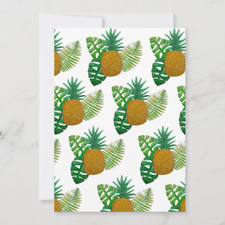 Tropische ananas bedankkaart