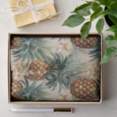Tropische Ananas Bloemachtige Trouw Tissuepapier (Geschenk)