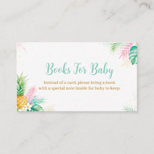Tropische Ananas Boeken voor Baby Informatiekaartje