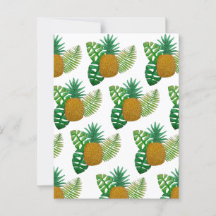 Tropische ananas briefkaart