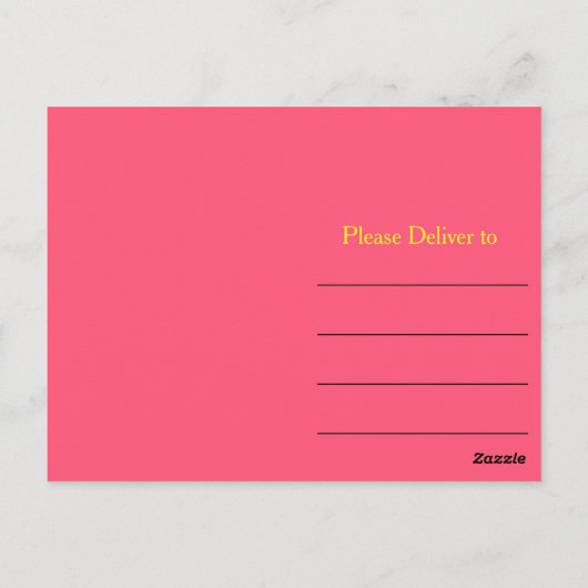 Tropische ananas dank je wel briefkaart (Achterkant)