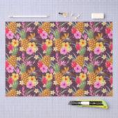 Tropische ananas en bloem tissuepapier (Craft)