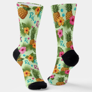 Tropische ananas, Hibiscus & RX Apotheek Sokken